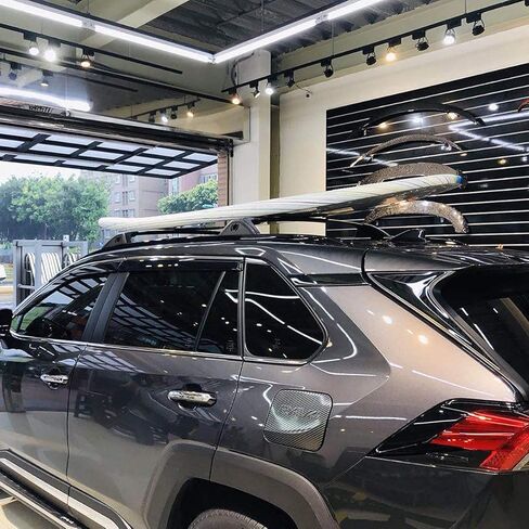 استبدال القضبان المتقاطعة لحامل السقف لعام 2019 2020 2021 2022 Toyota Rav4 LE XLE XSE Limited حامل الأمتعة والأمتعة الهجين من الألومنيوم in Kuwait