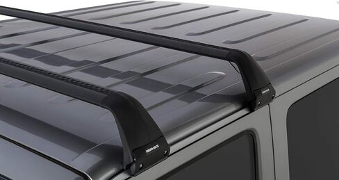 Complete Roof Rack Kit Cross Bars and Legs Compatible with Jeep Wrangler or Gladiator in Kuwait