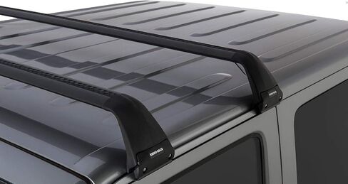 Complete Roof Rack Kit Cross Bars and Legs Compatible with Jeep Wrangler or Gladiator in Kuwait