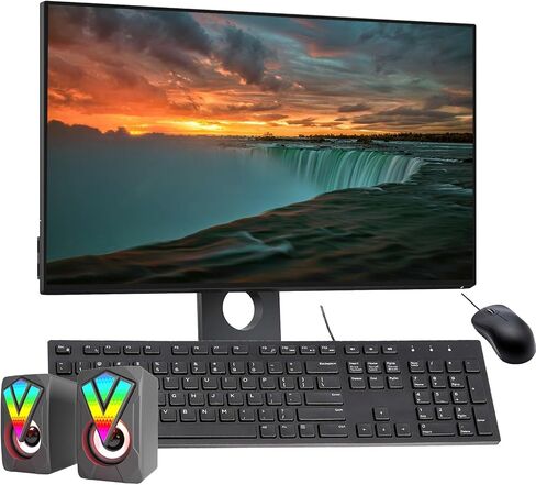 Dell OptiPlex 5050 Mini Desktop Computer, 24" FHD Monitor Bundle, RGB Speakers, PC Set, Intel Core i5-7600, 3.50-4.10GHz, 32GB RAM, 512GB SSD, DP Cable, Keyboard, Mouse, Windows 10Pro (Renewed) in Saudi Arabia