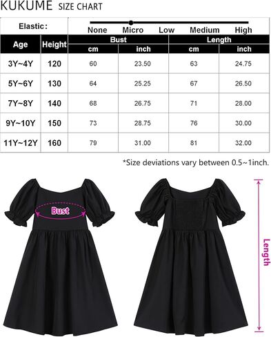 Girls Floral Print Bubble Sleeve Dress with Ruffle Hem, A-line Casual Party Dress for Toddler Little Girls 3-12 Years in Saudi Arabia
