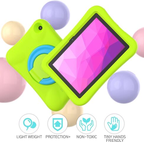 حافظة PEPKOO للأطفال لجهاز Fire HD 8 & HD 8 Plus Tablet، غطاء مرن خفيف الوزن مقاوم للصدمات مع مسند بمقبض قابل للطي لجهاز Amazon Kindle Fire Tablet الجيل العاشر 2020، وردي أرجواني in Kuwait