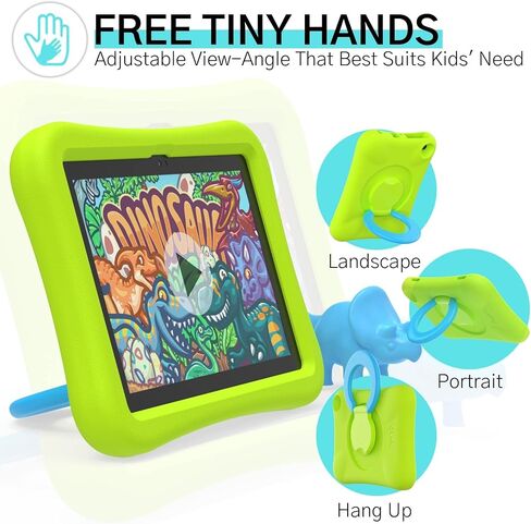 حافظة PEPKOO للأطفال لجهاز Fire HD 8 & HD 8 Plus Tablet، غطاء مرن خفيف الوزن مقاوم للصدمات مع مسند بمقبض قابل للطي لجهاز Amazon Kindle Fire Tablet الجيل العاشر 2020، وردي أرجواني in Kuwait