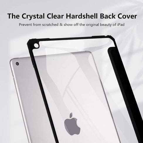 iPad 10.2 Case, Protective Cover with Pencil Holder, Auto Sleep/Wake, Slim Soft TPU Back, Green in Saudi Arabia