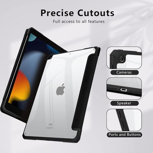 iPad 10.2 Case, Protective Cover with Pencil Holder, Auto Sleep/Wake, Slim Soft TPU Back, Green in Saudi Arabia