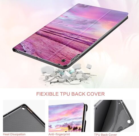 حافظة Lokigo New iPad 10.2 لجهاز iPad الجيل التاسع / حافظة iPad الجيل الثامن / حافظة iPad الجيل السابع 10.2 بوصة حافظة iPad للأطفال متعددة الزوايا غطاء iPad الجيل التاسع، سلحفاة in Kuwait