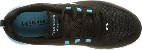 Under Armour Men's Charged Assert 9, (009) Black/Blue Surf/White, 8, US in Saudi Arabia