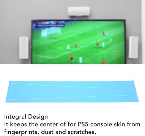 Dpofirs for PlayStation5 Console Middle Skin, Game Console Middle Strip Sticker Console Middle Skin for PS5 Digital Edition Host, Host Middle Strip Sticker(Blue) in Saudi Arabia