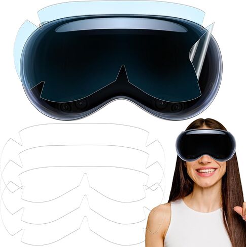 3PCS Protective Film for Vision Pro 2024, [Anti-Scratch][Bubble Free] HD Clear Vision Pro VR Headset Screen Protector, Flexible TPU 3D Curved VR Headset Glasses Screen Film for Vision Pro Accessories in Saudi Arabia