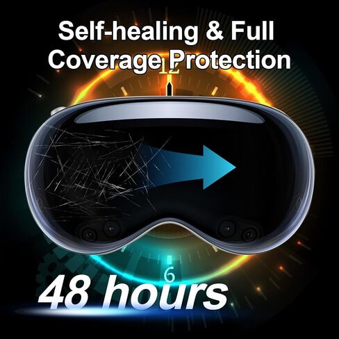 3PCS Protective Film for Vision Pro 2024, [Anti-Scratch][Bubble Free] HD Clear Vision Pro VR Headset Screen Protector, Flexible TPU 3D Curved VR Headset Glasses Screen Film for Vision Pro Accessories in Saudi Arabia