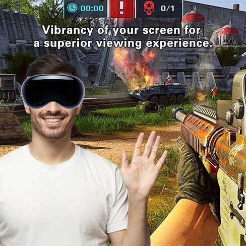 3PCS Protective Film for Vision Pro 2024, [Anti-Scratch][Bubble Free] HD Clear Vision Pro VR Headset Screen Protector, Flexible TPU 3D Curved VR Headset Glasses Screen Film for Vision Pro Accessories in Saudi Arabia