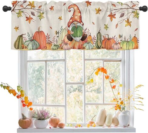 Costal Kitchen Curtains, Sunset Waves and Beach Valances for Windows, Bathroom Curtains Window Rod Pocket Short Curtains, Kitchen Window Curtains Over Sink, Small Window Curtains, Valances for Kitchen in Saudi Arabia