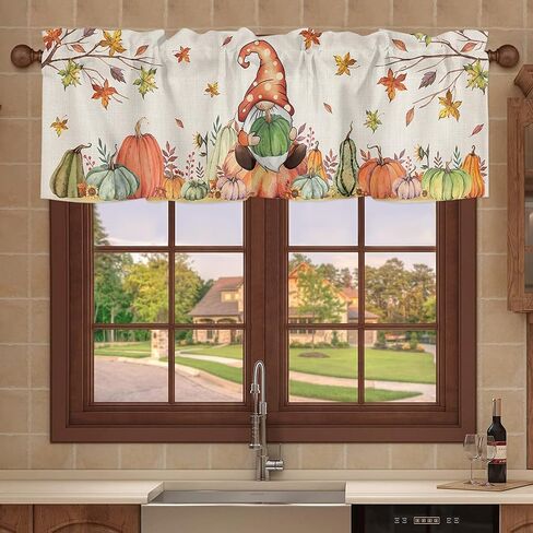 Costal Kitchen Curtains, Sunset Waves and Beach Valances for Windows, Bathroom Curtains Window Rod Pocket Short Curtains, Kitchen Window Curtains Over Sink, Small Window Curtains, Valances for Kitchen in Saudi Arabia