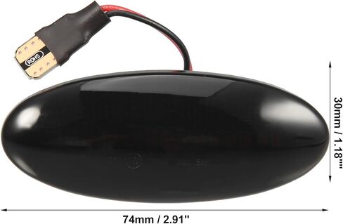 X AUTOHAUX 1 Pair Car Markers Accessories Side Marker Lights Turn Signal Light Assembly 26160-8990A for Nissan Cube 2009-2014 Black Lens in Saudi Arabia