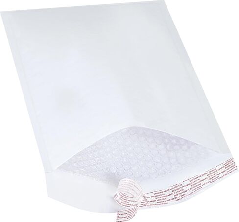 Aviditi White Bubble Mailers، 4، 9 1/2 بوصة × 14 1/2 بوصة، ذاتية الغلق، أظرف مبطنة للتعبئة والبريد والشحن، علبة مكونة من 100 in Saudi Arabia
