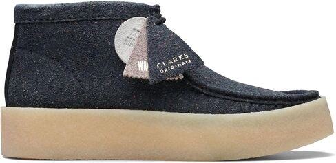 حذاء Wallabee Cup للرجال من Clarks جلد أسود صديق للبيئة in Saudi Arabia