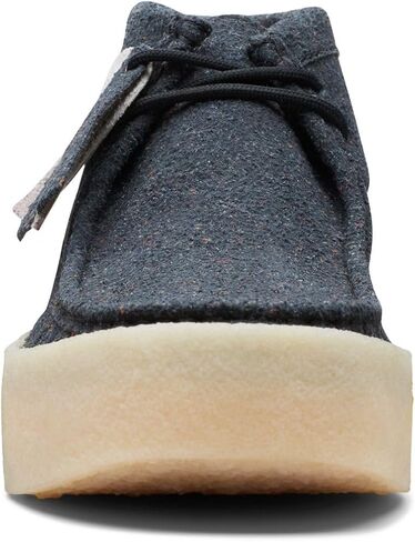 حذاء Wallabee Cup للرجال من Clarks جلد أسود صديق للبيئة in Saudi Arabia