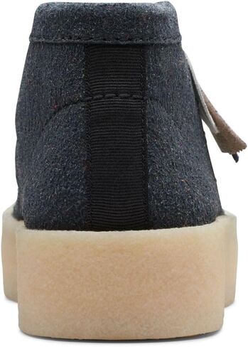 حذاء Wallabee Cup للرجال من Clarks جلد أسود صديق للبيئة in Saudi Arabia