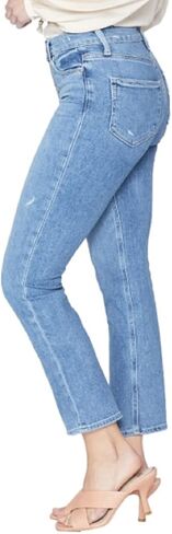 PAIGE Women's Cindy Crop Exposed Button Fly High Rise in Saudi Arabia