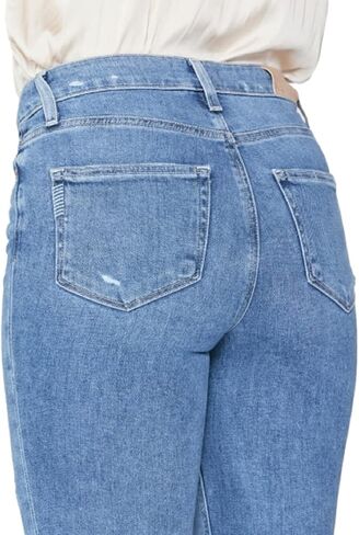 PAIGE Women's Cindy Crop Exposed Button Fly High Rise in Saudi Arabia