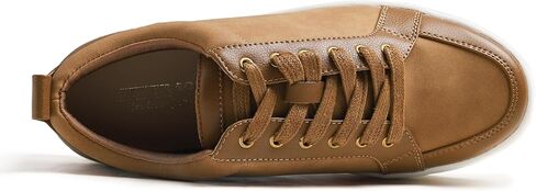 FEVERSOLE Women's Comfort Lightweight Sneaker Vegan Leather Platform Casual Walking Shoes in Kuwait