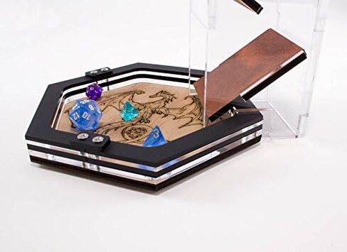 صينية نرد صغيرة على شكل تنين من C4Labs مصنوعة من الخشب المحفور بالليزر in Kuwait