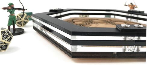 صينية نرد صغيرة على شكل تنين من C4Labs مصنوعة من الخشب المحفور بالليزر in Kuwait