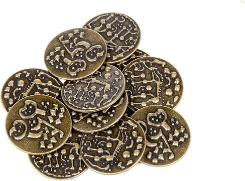 Ancient Celtic Themed Prop Coins - 12 Copper Replica Coins - Historical Novelty Coins and Game Pieces in Kuwait