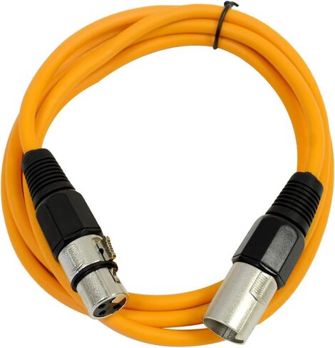 الصوت الزلزالي - SAXLX-6 - كابل توصيل XLR ذكر إلى أنثى XLR بطول 6 بوصات - متوازن - سلك تصحيح بطول 6 أقدام in Saudi Arabia