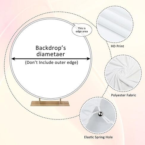 Diameter 7.2ft Baptism Round Backdrop Mi Primera Comunion Christening God Bless Gold Glitter Chalice Purple Grapes First Holy Communion Photography Background for Baby Shower Party Decor in Saudi Arabia