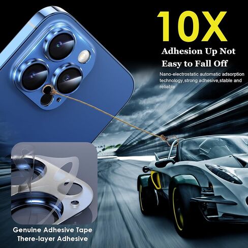 YMHML for iPhone 15 Pro/iPhone 15 Pro Max Camera Lens Protector, Tempered Glass Alloy Metal Full Cover Drop Protection Case Friendly Camera Protector Accessories [Night Shooting],Black Titanium in Saudi Arabia