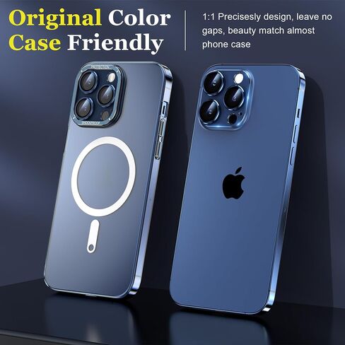 YMHML for iPhone 15 Pro/iPhone 15 Pro Max Camera Lens Protector, Tempered Glass Alloy Metal Full Cover Drop Protection Case Friendly Camera Protector Accessories [Night Shooting],Black Titanium in Saudi Arabia