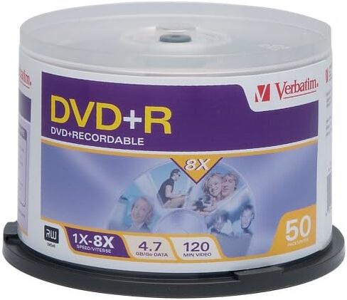 Verbatim 8X 4.7 GB DVD+R Spindle (50 Discs) in Saudi Arabia