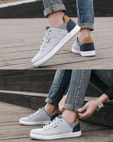 Mens Casual Shoes Fashion Sneakers Breathable Comfort Walking Shoes for Male Size 8-12 in Saudi Arabia