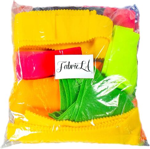 FabricLA Acrylic Felt Craft Fabric Random Multi Color Scrap Bag Bundle - Use Felt Fabric for Hobby, Costume Design, Decoration, DIY Arts, and Crafts - Safe & Easy to Use - 5OZ in Saudi Arabia