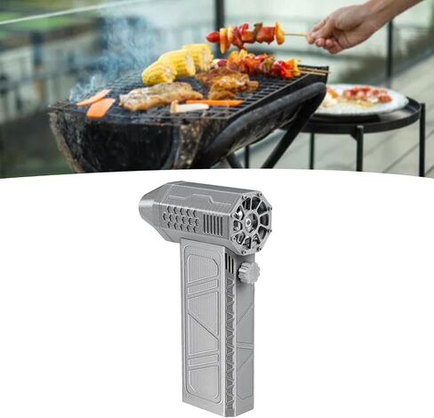 Mini Turbo Jet Fan 110,000rpm, Jet Dry Turbo Dry airflow speed 25m per second, Jet Dry Blower Highest Efficiency with Type C charging for cleaning home outdoor (GREY) in Saudi Arabia