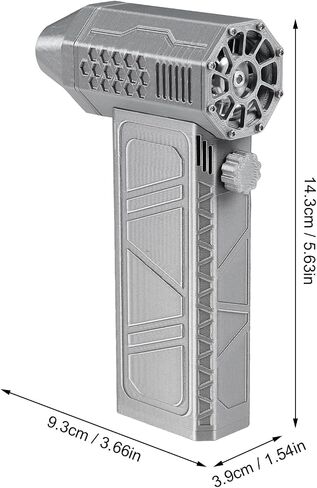 Mini Turbo Jet Fan 110,000rpm, Jet Dry Turbo Dry airflow speed 25m per second, Jet Dry Blower Highest Efficiency with Type C charging for cleaning home outdoor (GREY) in Saudi Arabia