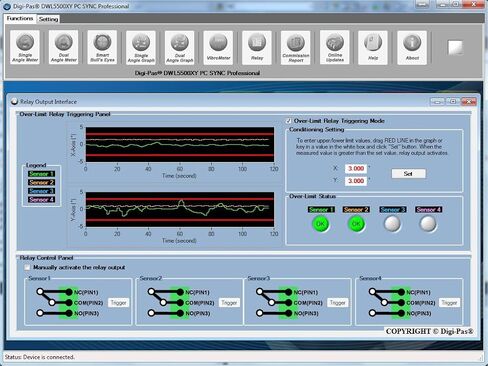 وحدة مستشعر الميل الرقمي Digi-Pas 2-AXIS عالية الدقة، مستشعر زاوية الإمالة، مقياس الميل، DWL5500XY 0.0002 بوصة/قدم (0.02 مم/م) NIST-قابل للتتبع... (5. برنامج DWL5500XY PRO) in Kuwait