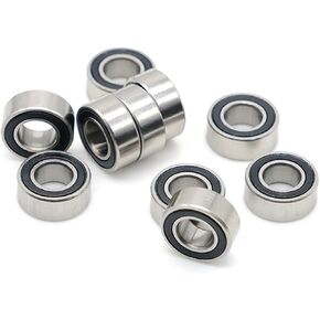 MR125RS 5x12x4mm MR125 RS 2RS Ball Bearings MR125-2RS Black Sealed 10Pcs in Saudi Arabia