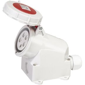 IP67 Industrial Plug and Socket Connector 3Pin 4Pin 5Pin 32A Waterproof high-end Wall-Mounted Socket Panel Socket(Panel Socket 4p) in Saudi Arabia