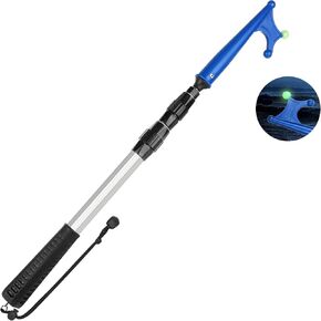 SAN LIKE Boat Hooks for Docking Extension Pole Hook Telescopic Boat Pole with Luminous Bead, Lightweight Floating, Non-Slip Rubber Handle, Durable & Rust-Resistant in Kuwait