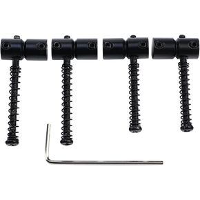 4-Pack Stainless Steel Electric Bass Guitar Bridge Saddles String Spacing 19mm Bass Saddles Compatible with 4 String Electric Bass Replacement Parts（Chrome） in Saudi Arabia