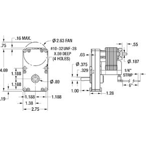 Dayton 1LNF8 AC Gearmotor 115 Nameplate RPM 6 Max. Torque 150.0 in.-lb. Enclosure Open in Saudi Arabia