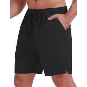 Men's Gym Shorts Quick Dry Workout Shorts for Men 7 Inches Lightweight Athletics Shorts with Zipper Pockets in Saudi Arabia
