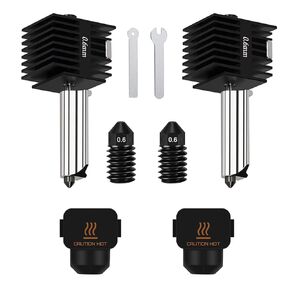 2pcs 0.6mm A1/A1 Mini Hotend Kit Head Head for Bambu Lab A1/A1 Mini Hot End/Printhead ، طبعات طابعة ثلاثية الأبعاد عالية درجة الحرارة ، مع فوهات فولاذية صلبة 2pcs 2pcs in Kuwait