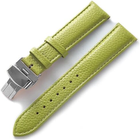 CongYi Leather Watch With Green Soft Cowhide Men's And Women's Watch Accessories Substitute Compatible With Longines Compatible With Tissot Strap Accessories in Kuwait