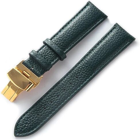 CongYi Leather Watch With Green Soft Cowhide Men's And Women's Watch Accessories Substitute Compatible With Longines Compatible With Tissot Strap Accessories in Kuwait