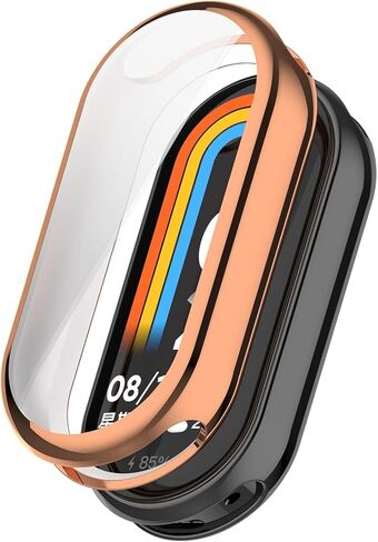 CASE متوافق مع Xiaomi Smart Band 10 مع واقي الشاشة ، مرنة تغطية TPU المقاومة للصدمات الخدش لـ Xiaomi Mi Band 10 Smartwatch (أسود) in Kuwait