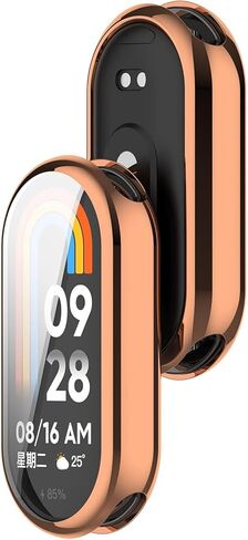 CASE متوافق مع Xiaomi Smart Band 10 مع واقي الشاشة ، مرنة تغطية TPU المقاومة للصدمات الخدش لـ Xiaomi Mi Band 10 Smartwatch (أسود) in Kuwait