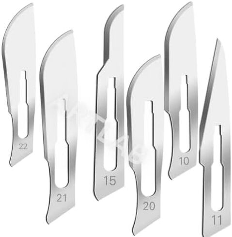 120 شفرات مقبض معقمة معقمة#10#11#15#20#21#22 +2 مقبض شرطية مجاني#3 و#4 مناسبة للجلد dermaplaning ، الحرف ، لعلم علم الأحياء مختبر ، الممارسة القطع ، النحت ، الإصلاح in Saudi Arabia